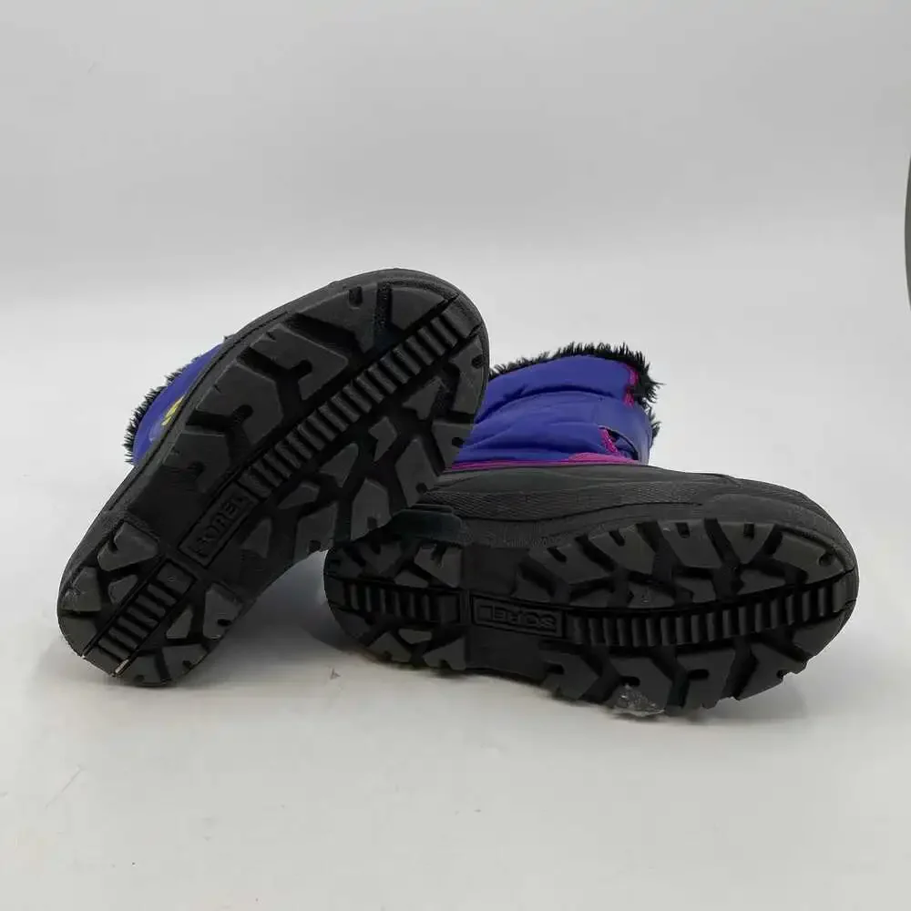 Sorel Kids Snow Boots Black/Purple | 13G Girls Rain & Snow Boots
